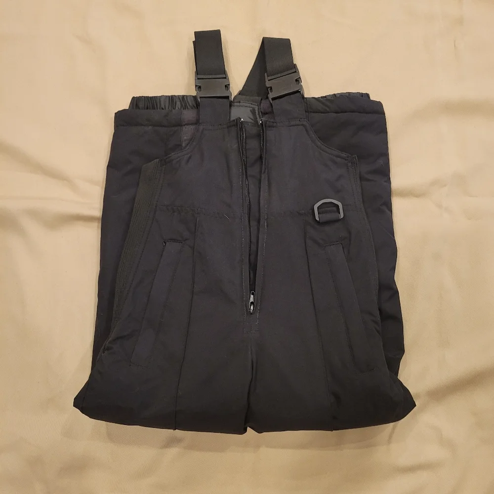 🛷EUC~ KIDS INSULATED BLACK SNOW BIB